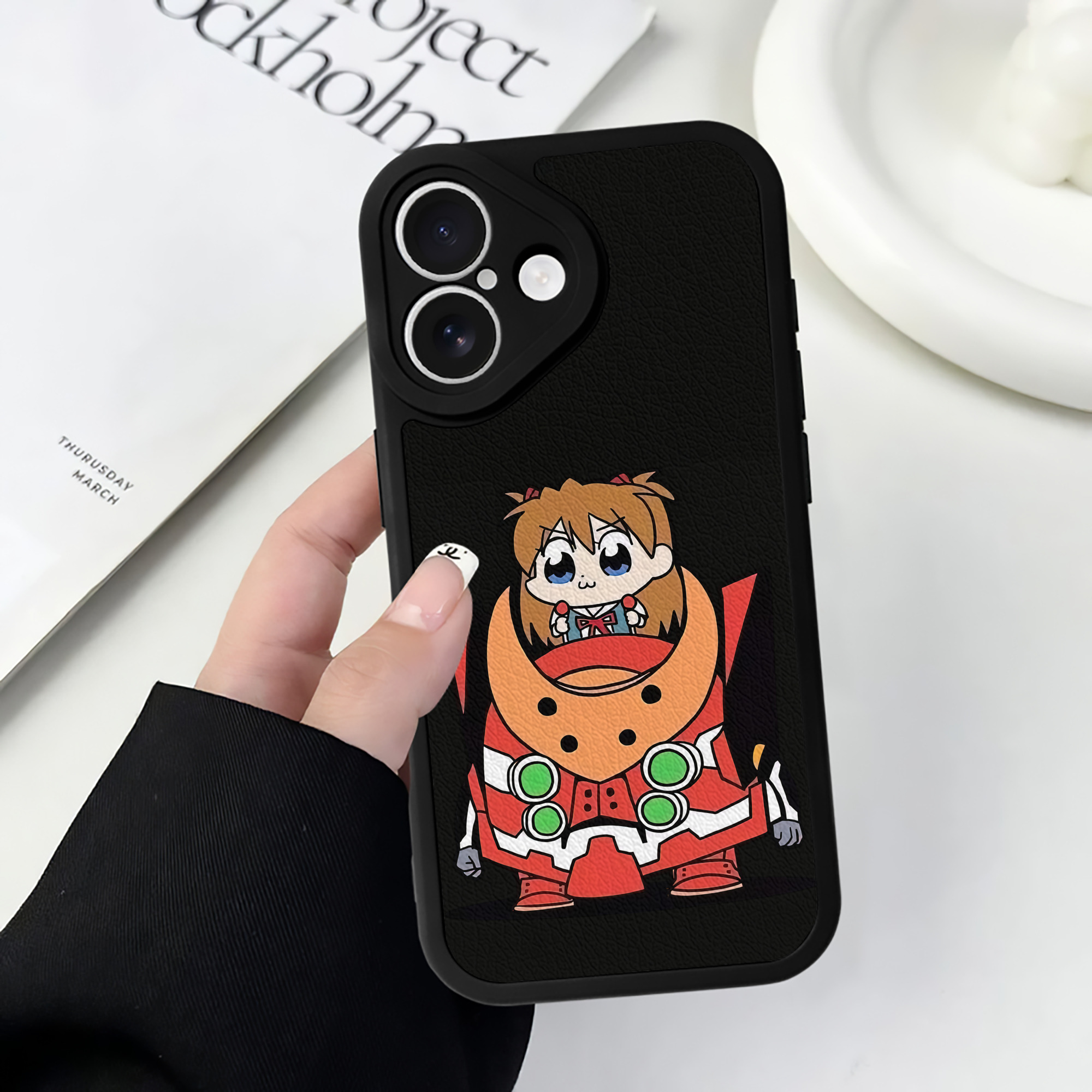 （画像用） EVA 新世紀エヴァンゲリオン 【iPhone 16シリーズ対応】シリコンスマホケース（レザー調） 材質：シリコン